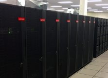 A row of computer cabinets